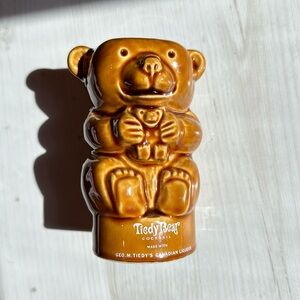 Vintage ceramic teddy bear cocktail tumbler